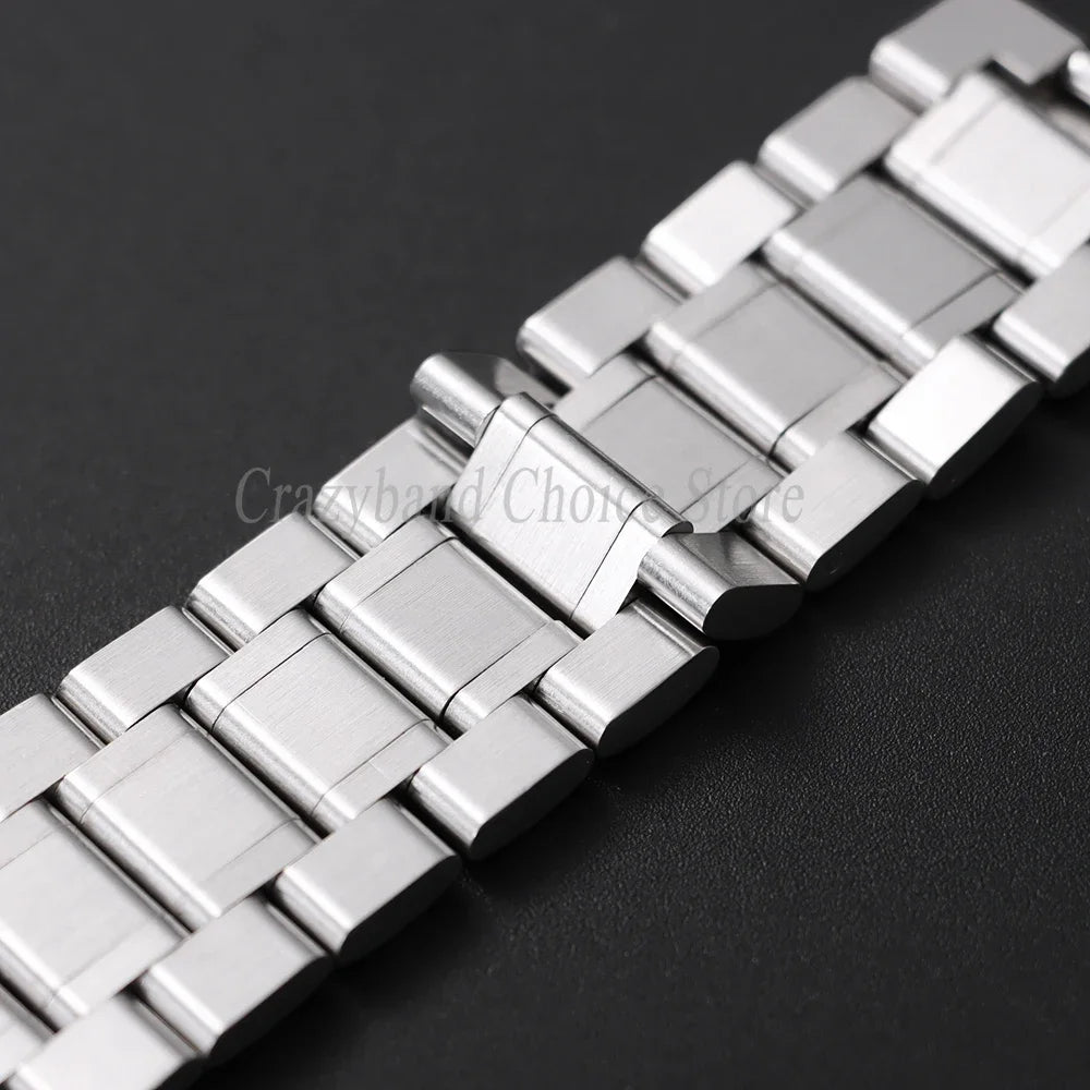Arc Stainless Steel Strap for Tissot WatchBand 12/14/16/18/21/24mm 20mm22mm Curved Universal for Longines Wrist Butterfly Buckle