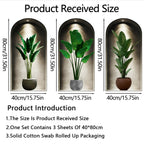 18 Styles Simulated Archway Niche Potted Plant Painting Wall Stickers Bedroom Living Room Hall Peel & Stick Art Mural Decals