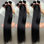 Straight Human Hair Bundles And Closure 2x6 Lace Closure Human Hair Bundles With 4x4 5x5 Closure Brazilian Raw Hair Bundles