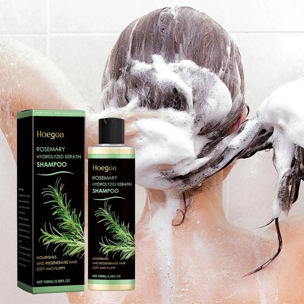 100ML Rosemary Hair Shampoo Volumizing and Thickening Strengthening and Oil Control Nourishes and Repairs Hair Oil Adds Volume