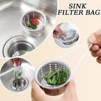 Disposable Sink Filter Mesh Bags Anti-blocking Garbage Bag Nets Disposable Floor Drain Mesh Bag Kitchen Accessories VIE LENTE