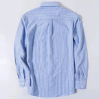 100% Cotton Men's Oxford Shirt Long Sleeve Embroidery Horse Logo Casual Solid Business Regular-Fit Formal Social Blouse Plus 6XL