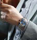 100% Original OLEVS Automatic Mechanical Couple Wrist Watches for Men and Women Waterproof Watches His or Hers Lover's Watch Set