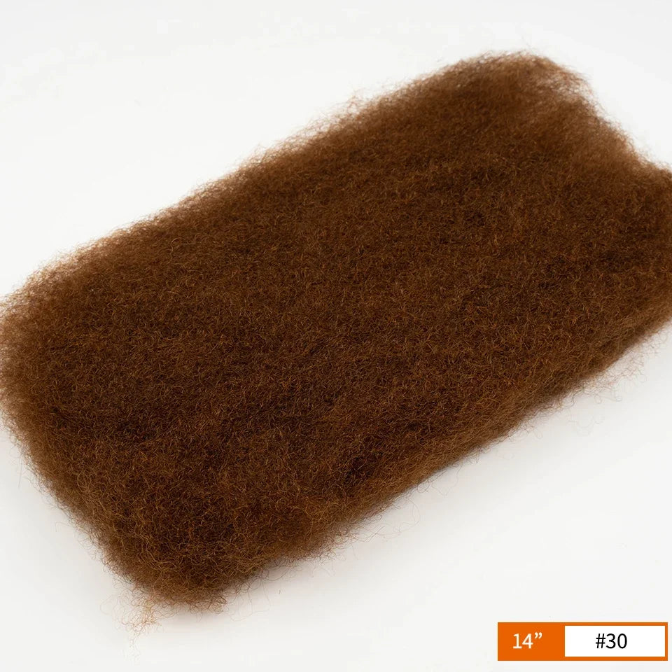 QVR Afro Kinky Bulk Hair No Attachment 50g Afro Curly Bulk 100% Human Hair Unprocessed Virgin Remy Braiding Hair for Dreadlocks