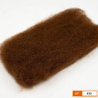 QVR Afro Kinky Bulk Hair No Attachment 50g Afro Curly Bulk 100% Human Hair Unprocessed Virgin Remy Braiding Hair for Dreadlocks