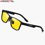 Men Night Vision Sunglasses UV400 Polarized Sun Glasses Women TR90 Eyeglasses Frame Driving Cycling Anti Glare Shade Eyewear