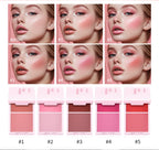 2IN1 Creme & Powder Blush Matte Natural Blush Eye Makeup Palette Long Lasting High Color Rendering Bright Pinky Patrick Ta Blush