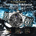 POEDAGAR Original Military Men Watches Waterproof Luminous Date Chronograph Man Watch Stainless Steel Men's Quartz Watches Reloj