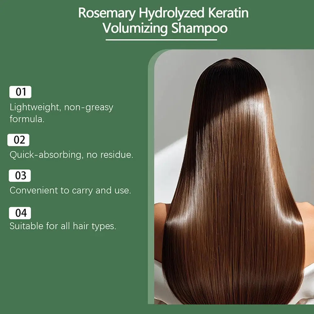 Rosemary Hair Growth Shampoo Organic Rosemary Oil for Hair Growth, Natural Anti Loss Thickening Shampoo for Thinning Hair