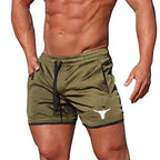 New Men Fitness Bodybuilding Shorts Summer Gyms Bodybuilding Gym Sports Men Casual Clothing Breathable Mesh Quick Dry Sportswear