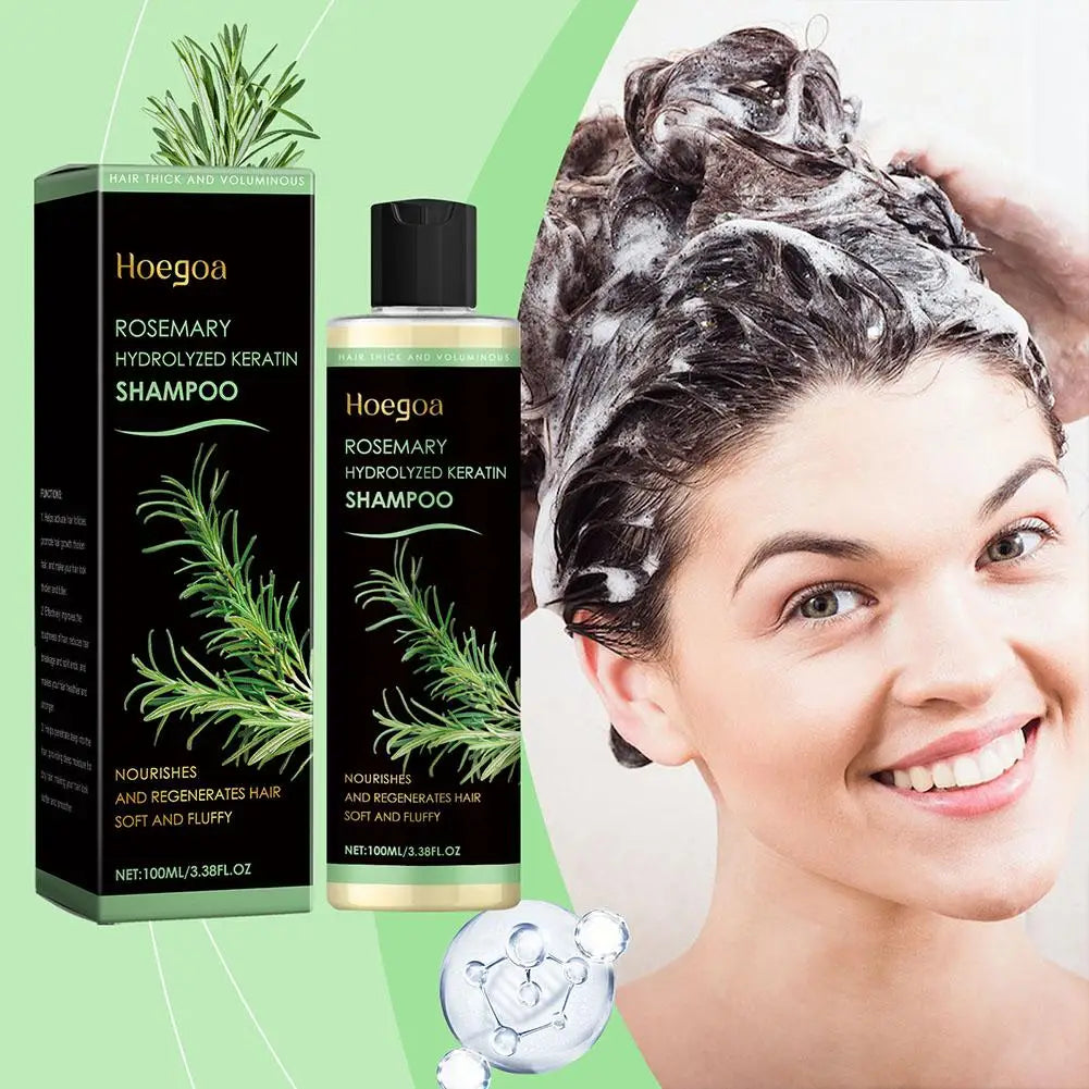 100ML Rosemary Hair Shampoo Volumizing and Thickening Strengthening and Oil Control Nourishes and Repairs Hair Oil Adds Volume