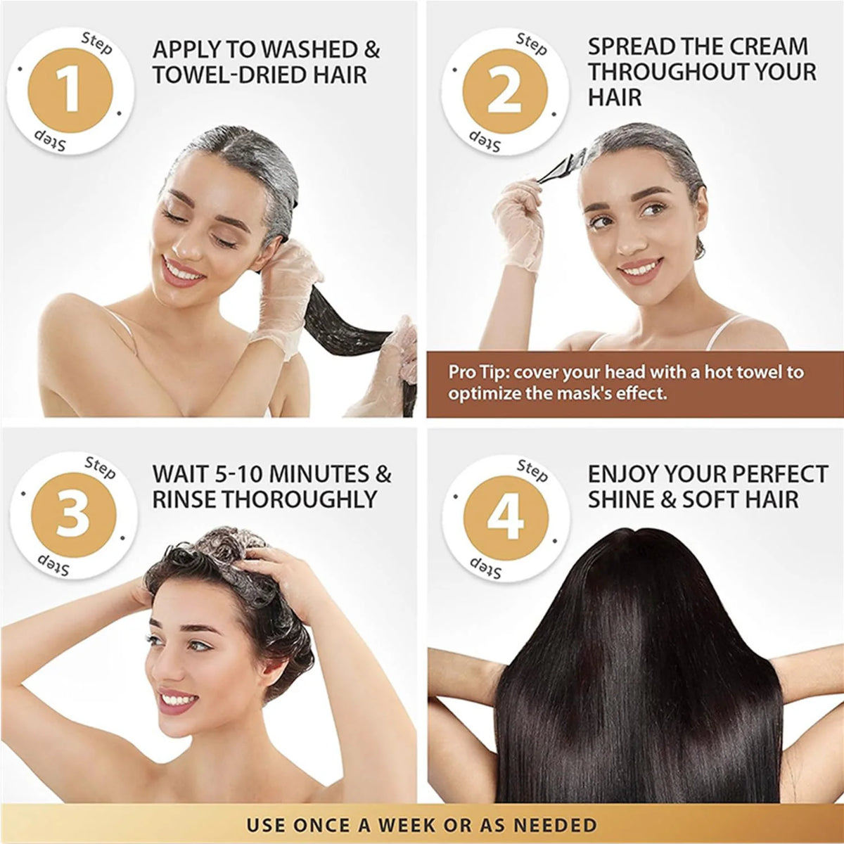 Collagen Keratin Hair Mask Dual Oil Control Moisturizer Conditioner Soft Smooth Frizz Damaged Repair Revitalize Hair Care