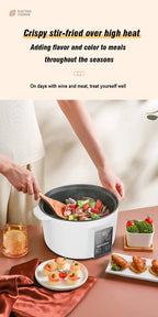 220V Electric Cooker Non-stick Cooking 3.5L Hot Pot Multifunction Electric Cooker Smart Rice Pot For Home Electric Hot Pot