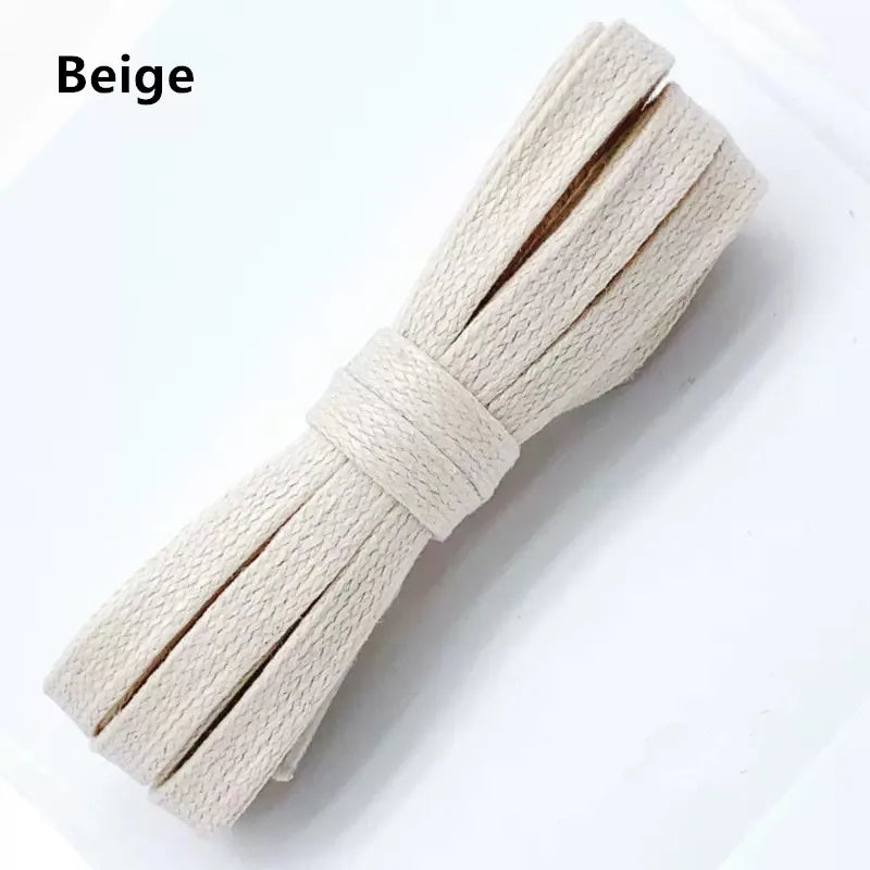 Flat Waxed Cotton Shoelaces Men Women Trend Personality Sneakers Sport Casual Basketball Lightning Barb Shoes Laces Dropship