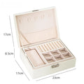 Organizer Box Double-Layer Jewelry Storage Box With Lock for Earrings, Necklaces and Other Accessories Organizing Box