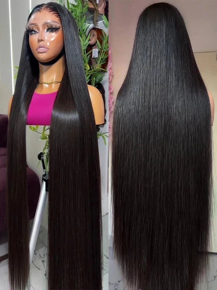 200 Density Straight Lace Front Wig Human Hair 13x4 HD Lace Front Wig for Women - Pre Plucked, Pre Cut, Bye Knots
