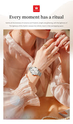 OLEVS 3620 Women Watch Luxury Brand Diamond Quartz Watch Fashion Automatic Calendar Waterproof Women Watch Bracelet Set Reloj