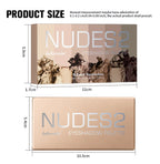 Naked 2 Basics Matte Neutral Eyeshadow Palette and Mirror Shadow Six Colors Contouring Neutral Eyeshadows Long-Lasting  Makeup
