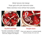 OLEVS Brand Ceramic Room Steel Strip Quartz Women's Watch 3605