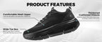 FitVille Men's Walking Shoes Lightweight Wide Men Sneakers Comfortable Casual Sports Running Shoes for Men for Plantar Fasciitis