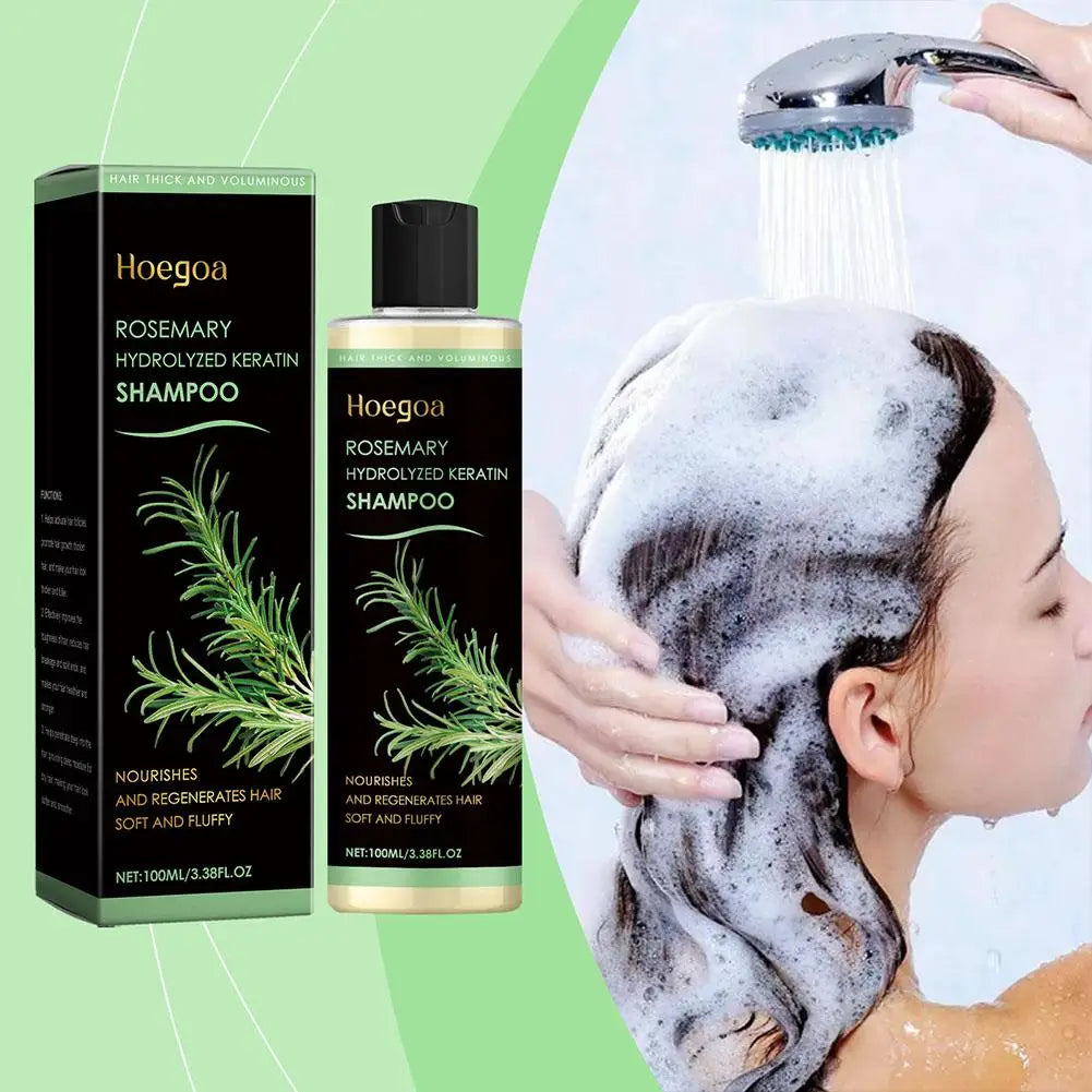 100ML Rosemary Hair Shampoo Volumizing and Thickening Strengthening and Oil Control Nourishes and Repairs Hair Oil Adds Volume