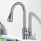 Kitchen Faucet Pull Out Brushed Nickle Stainless Steel Black Kitchen Mixed Tap Kitchen Sink Tap