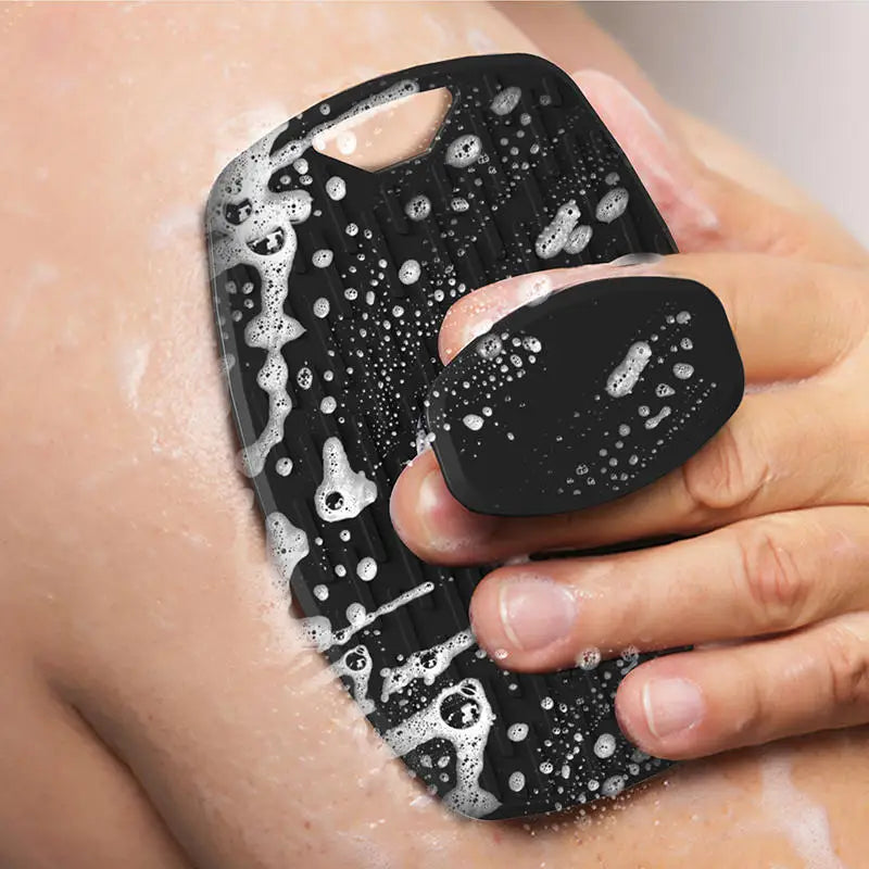 1/5pc Soft Silicone Exfoliating Brush Cleanser Manual Body Cleansing Care Scrubber Shower Gentle Massage Bath For Men