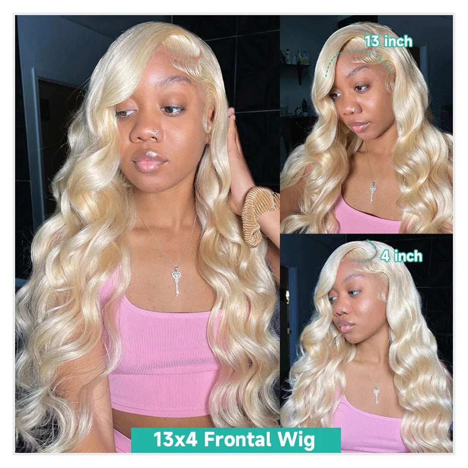 30 40 Inch 613 Human Hair Wig 13x6 Hd Lace Frontal Wigs For Women Body Wave 360 Wigs Human Hair Honey Blonde 13x4 Lace Front Wig