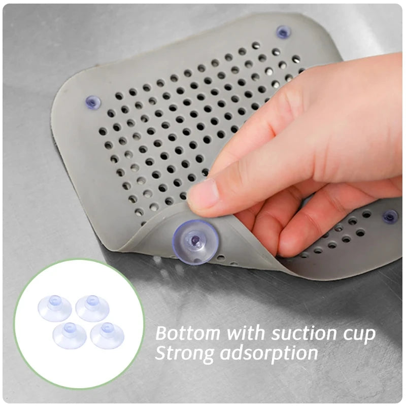 Drain Hair Catcher Filter Sink Anti-blocking Strainer Bathtub Shower Floor Silicone Stopper Cover Kitchen Bathroom Accessories