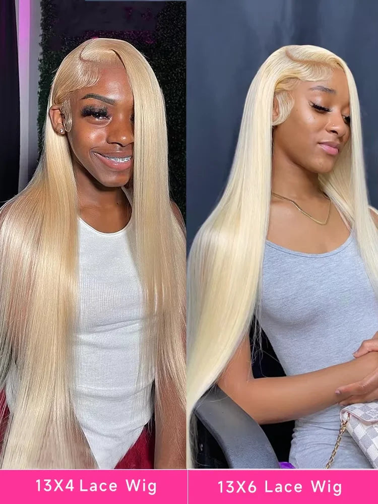 38 40 Inches 613 HD Lace Frontal Wigs 13x4 13x6 360 Honey Blonde Brazilian Straight Lace Front Frontal Human Hair Wigs for Women