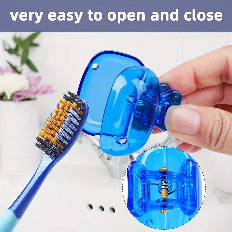 10 pieces, 5 pieces, toothbrush head storage box, toothbrush protective cap, meet daily household toothbrush head storage needs