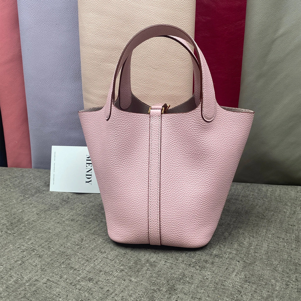 Brand Bucket Bag 18 22CM Women's Bags Trend 2026 Handbag Genuine Leather Luxury Designer Hand Bag Ladies New In Tote Bag