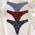 3PCS/SET Sexy G-String For Women Colorful Bikini Female Underwear T-back Intimates Lingerie Seamless Low Waist Underpants Lady