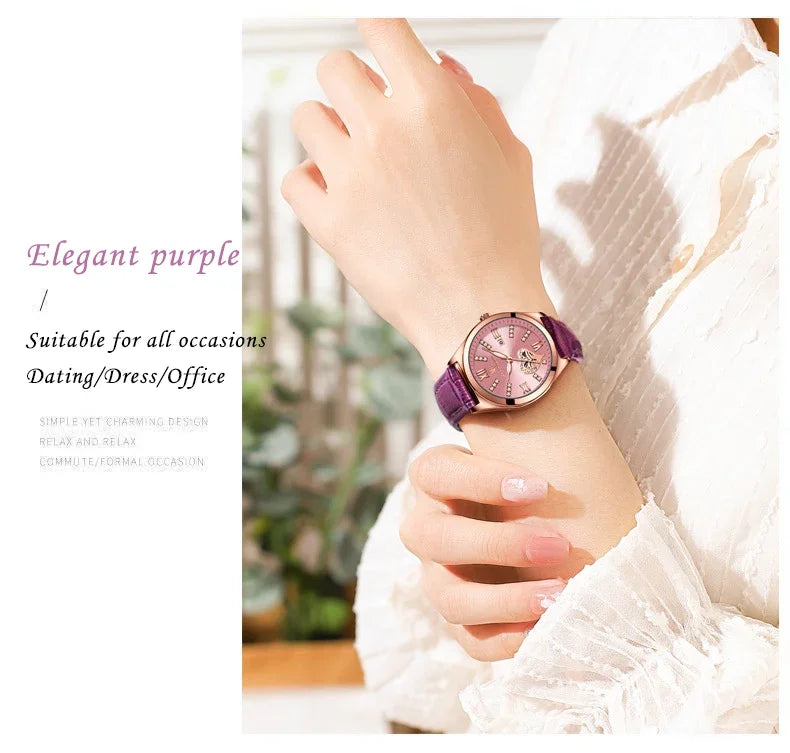 POEDAGAR Luxury Casual Watches For Women Waterproof Calendar Leather Ladies Watch High Quality Fashion Woman's Quartz Wristwatch