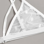 2pcs Bra Sexy Panties Set Women Backless Sling Lingerie See Through Erotic Clothing Temptation Brassiere And Thong Set Nightwear