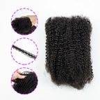 10-16Inch Natural 4C Afro Kinky Curly Bulk Human Hair Extensions No Weft Brazilian Remy Bulk for Locs Braiding Hair