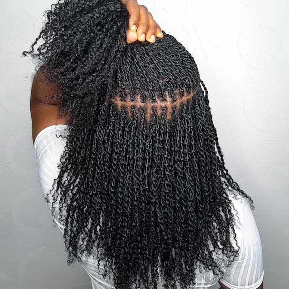 Brazilian QVR Afro Kinky Bulk Human Hair For Braiding Dreadlock Hair 50g/pc Virgin Natural Brown Remy Human Hair Debut Extension