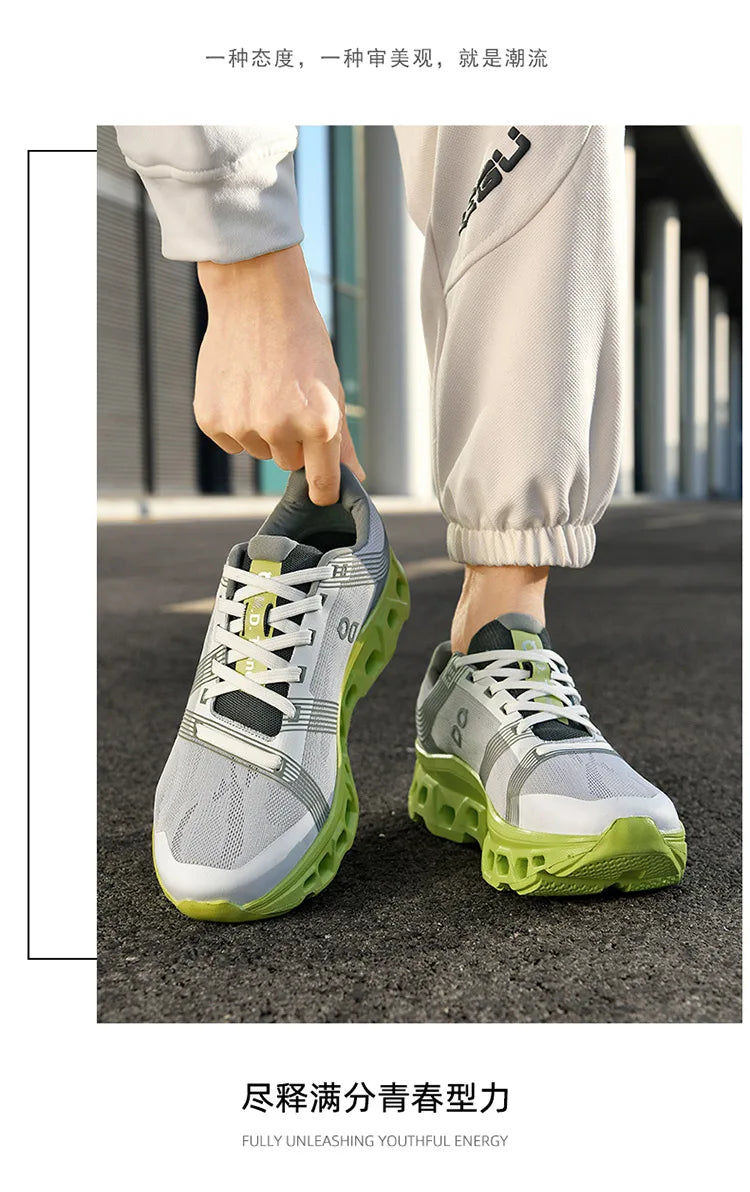 Marathon Sports Running Shoes Men Breathable Lightweight Sneakers Comfortable Athletic Nonskid Leisure Outdoor Sneakers for Men