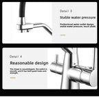 360 Rotate 3-in-1 Kitchen Sink Faucet Water Filter Tap Purification Mixer for Hot Cold and Purified Drinking Water