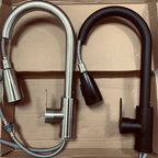 Kitchen Faucet Pull Out Brushed Nickle Stainless Steel Black Kitchen Mixed Tap Kitchen Sink Tap