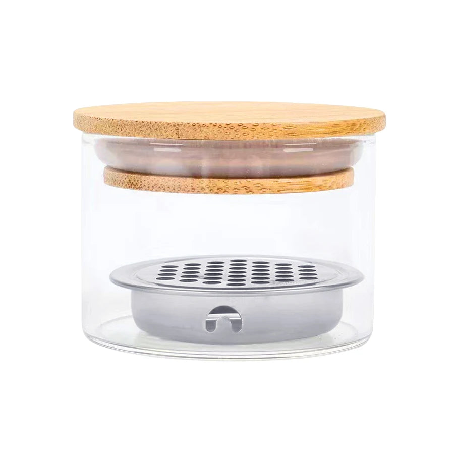 Nail Art Brushes Washing Cup Nail Brush Cleaner Dappen Dish with Lid 3.8*5cm Nail Glitter Acrylic Liquid Powder Removal Cup