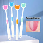 1/5PCS Tongue Scraper Soft Silicone Cleaning Tongue Toothbrush Oral Cleaner Brush Mouth Fresh Breath Scraping Hygiene Care Tools