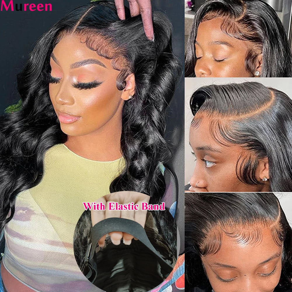 13x6 Body Wave Lace Front Wigs 100% Human Hair 250 Density Pre Plucked 13x4 HD Transparent Lace Frontal Wig Human Hair for Women