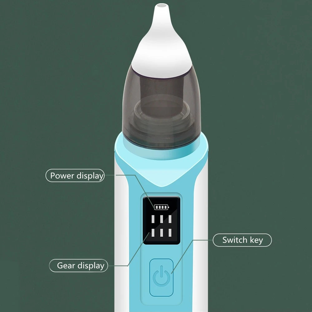 New Rechargeable Baby Nose Cleaner Silicone Adjustable Suction Child Nasal Aspirator Health Safety Convenient Low Noise