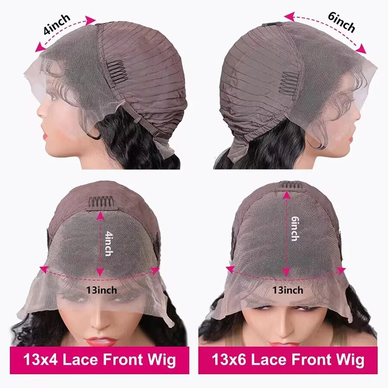 30 36 Inch 13x6 Transparent Bone Straight Lace Front Human Hair Wigs Pre Plucked Brazilian Straight Human Hair Wig For Women