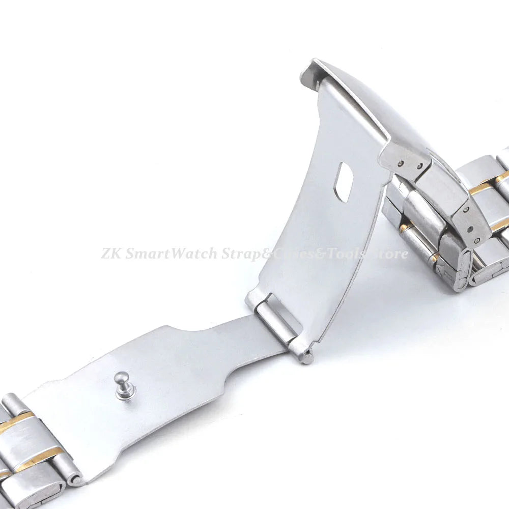 20mm 22mm Watch Straps Steel Metal Watch Bands Curved Arc End Bracelet Waterproof Diving Replacement Wristband Belt Accessories