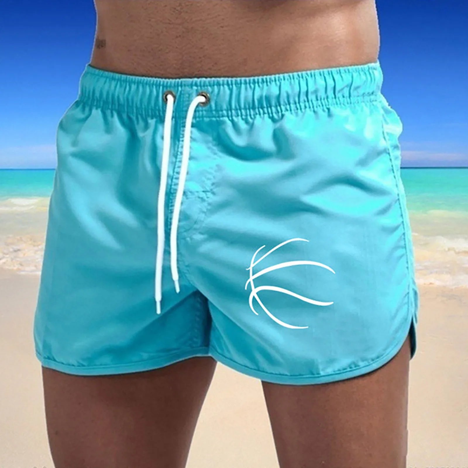 Men's Spring And Summer Splicing Swimming Trousers And Sexy Swimwear Men Swimming Shorts Breathable Fit Beach Shorts Swimwear