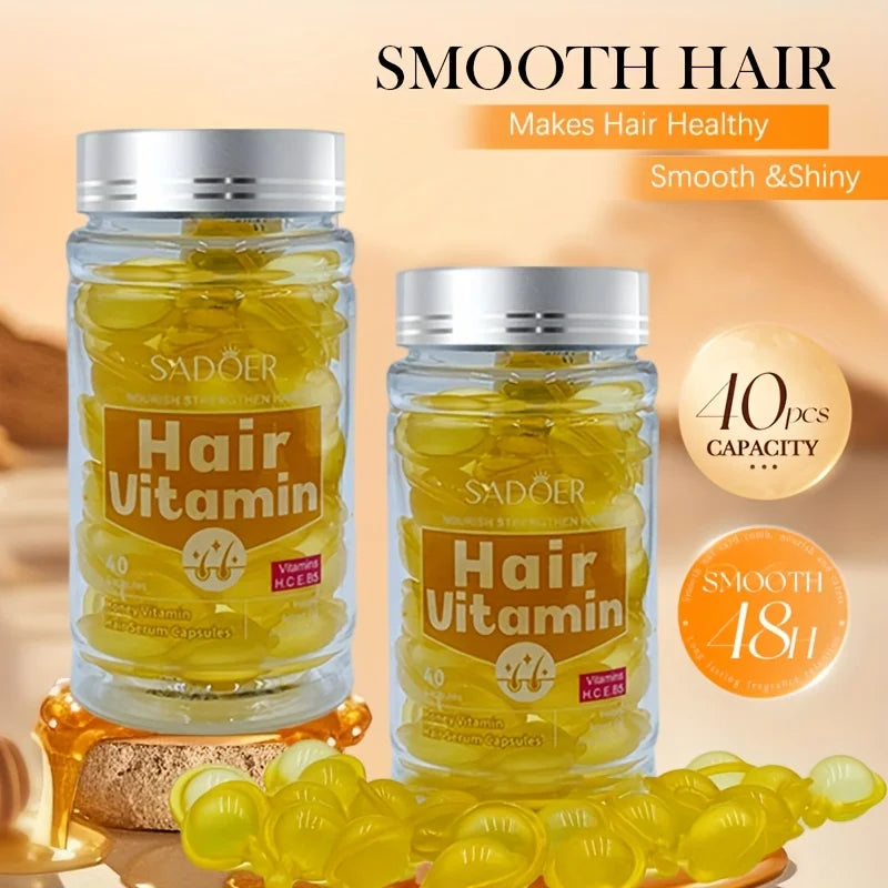 40/80/120pcs vitamin hair care essence capsules,containing almond oil,tea seed oil,no-rinse conditioner,hair care essential oil