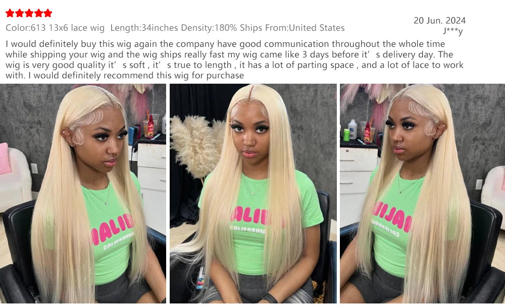 200% 613 Honey Blonde 13x6 HD Transparent Lace Front Human Hair Wigs For Women 34 36 Inch Straight 13x4 Lace Frontal Wig