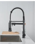 Kitchen Faucet with Pull Down Sprayer High Arc Single Handle Spring Kitchen Sink Faucet